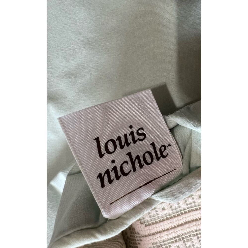 Vintage Louis Nichole Pillow Sham Mint Green Ivory Lace Romantic Cottagecore - Picture 5 of 6